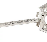 Diamonique 100- Facet Platinum Clad SS Stud Earrings